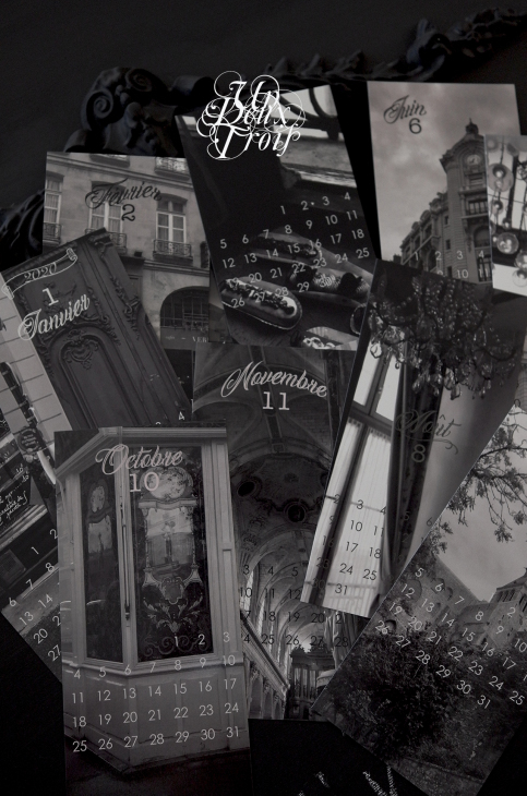 年カレンダー販売 モノクロのparis Souvenir Un Deux Trois 年カレンダー販売 モノクロのparis Souvenir Un Deux Trois