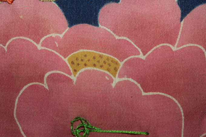 古布 木綿 友禅 夜着 Japanese Antique Textile Yuzen-dye Yogi