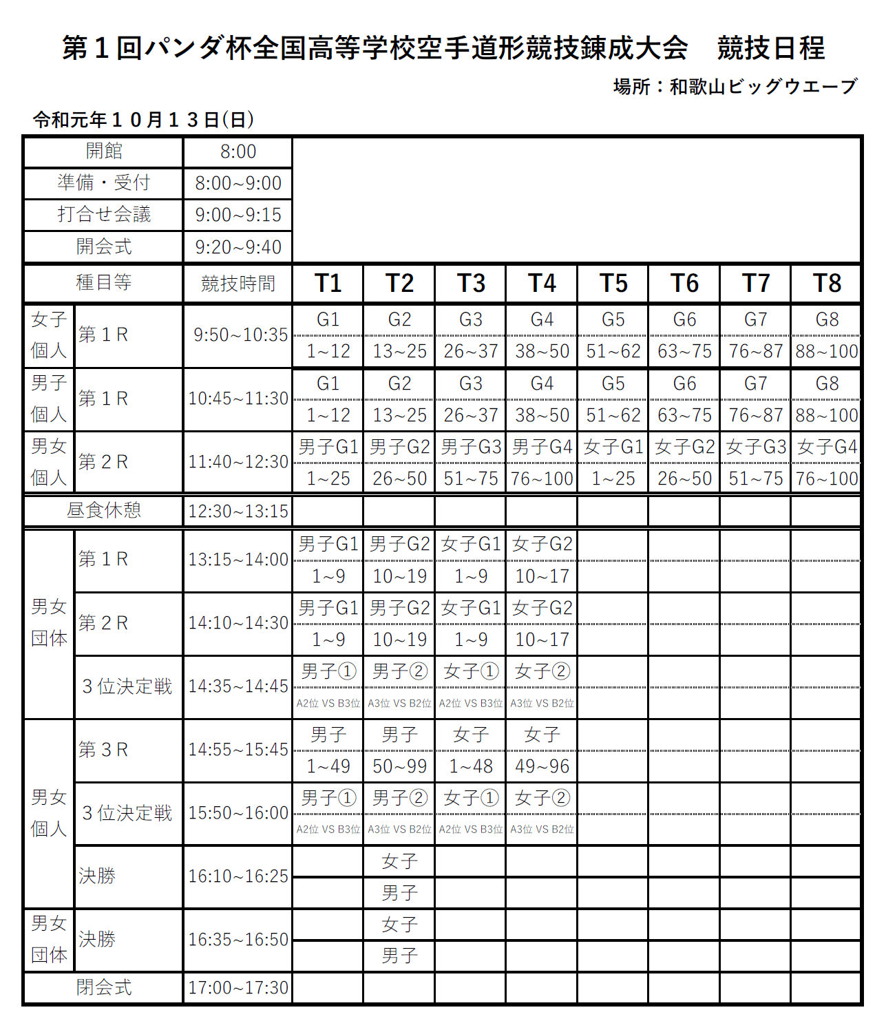 競技日程表と対戦表を掲載　第１回パンダ杯_e0238098_10370032.png