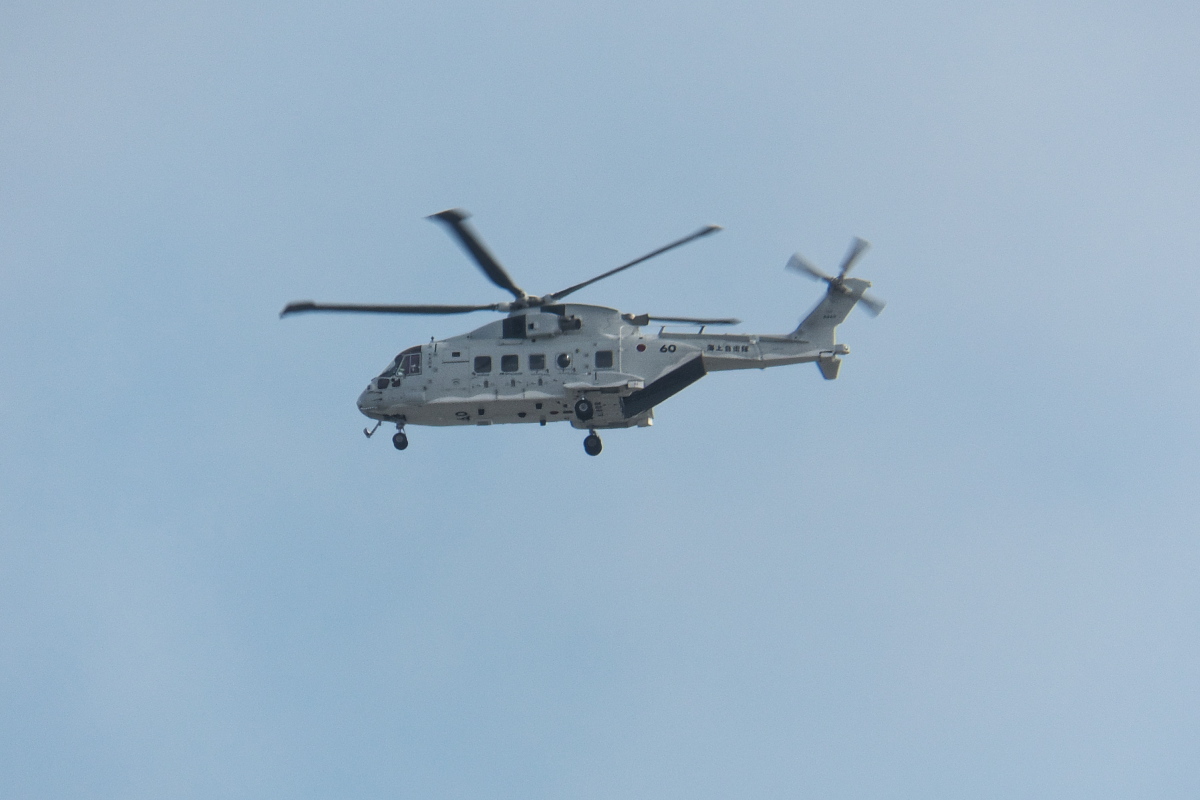 観艦式絡み?でMCH-101が2機飛来_d0137627_20114979.jpg