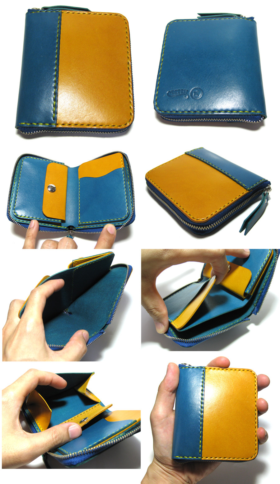 ラウンドジップ ハーフウォレット01 ¥20,000 10.5cm x 9cm x 2cm _f0130303_15100376.jpg