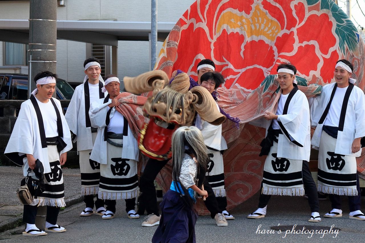 秋季例大祭 奉納獅子舞_f0297537_09012028.jpg