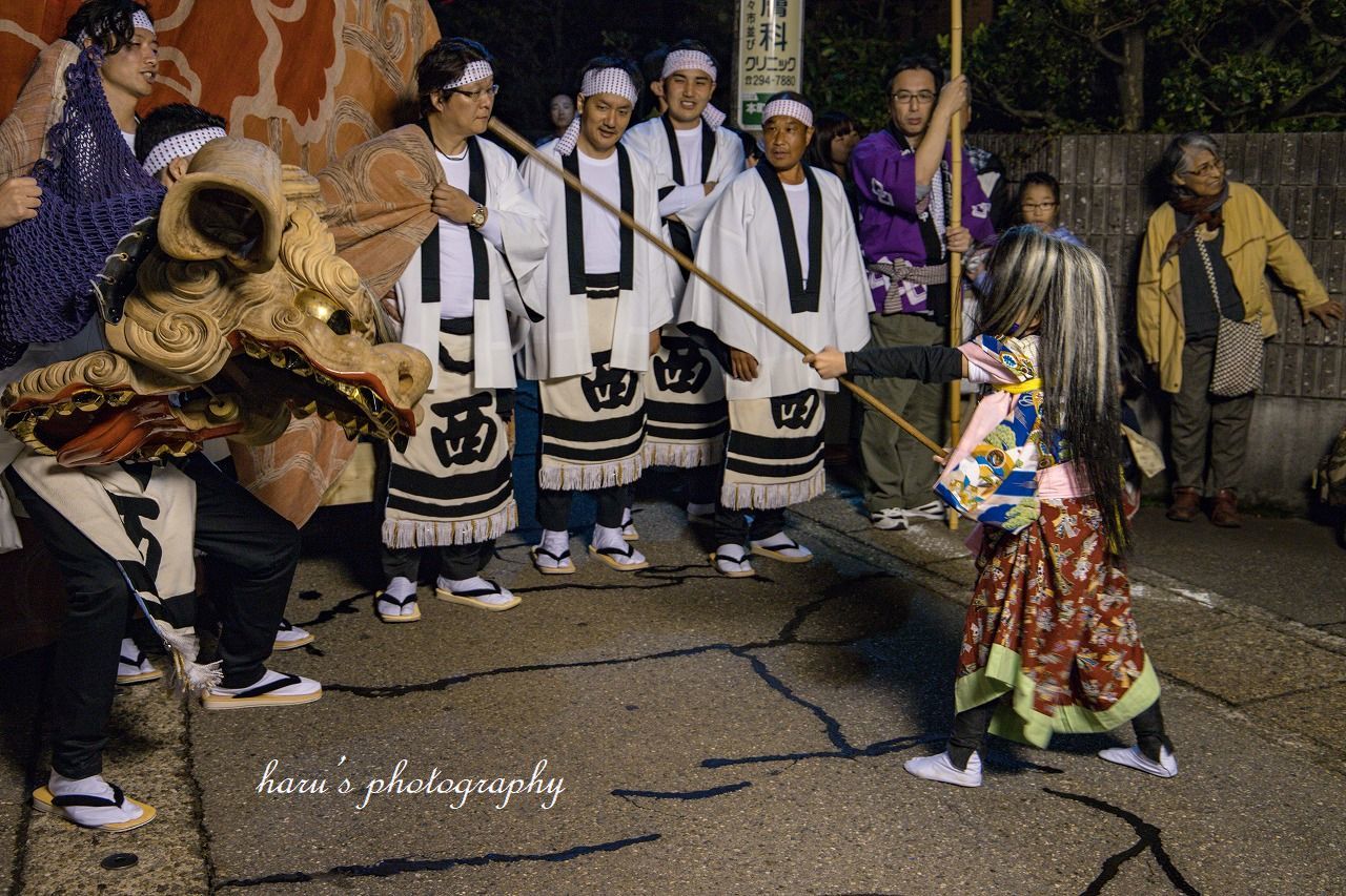 秋季例大祭　奉納獅子舞_f0297537_09013539.jpg