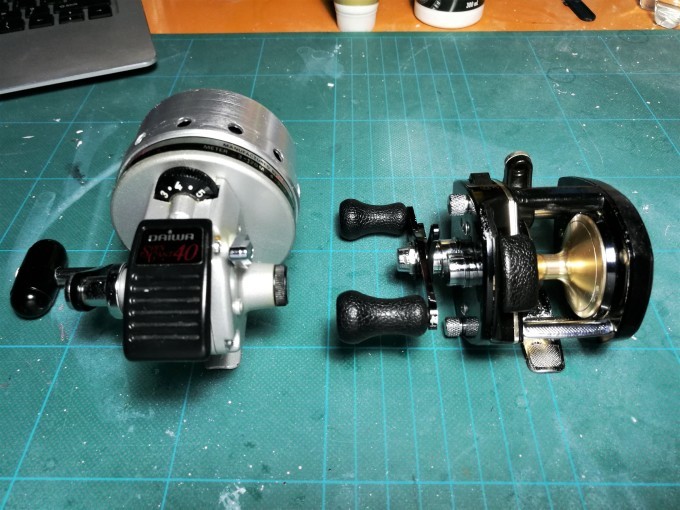 ダイワ スピンキャスト40 と シマノ バンタム 251SG のオーバーホール