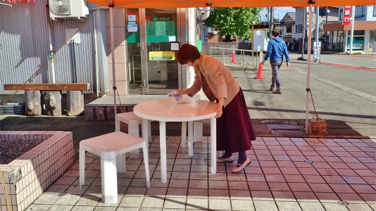 常設テントの再設置!_c0336902_21180384.jpg