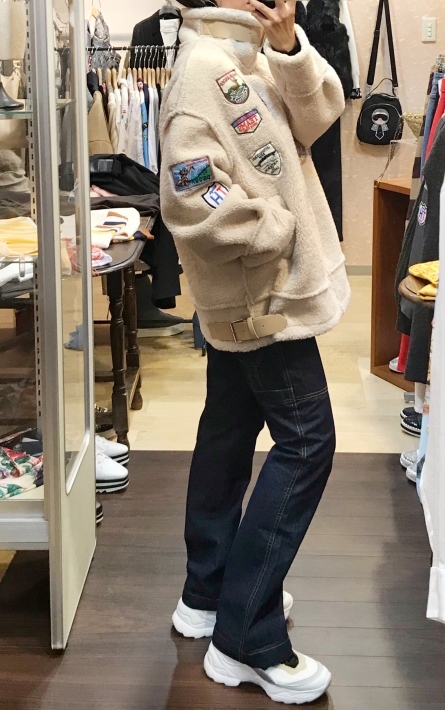 MAMC ワッペンボアブルゾン MAMC ワッペンボアブルゾン