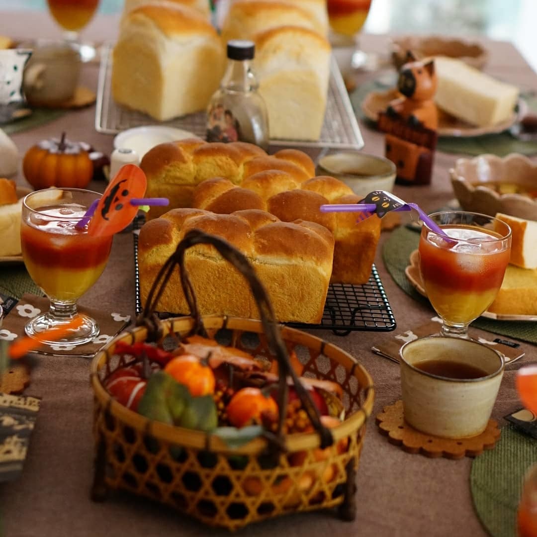 ハロウィーンdeかぼちゃ食パン_c0226331_13055879.jpg