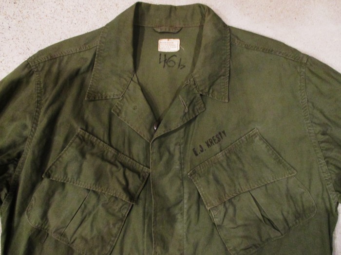 60\'s　Jungle　Fatigue　Jacket　ステンシル　ジャングルファティーグ_e0187362_12331888.jpg