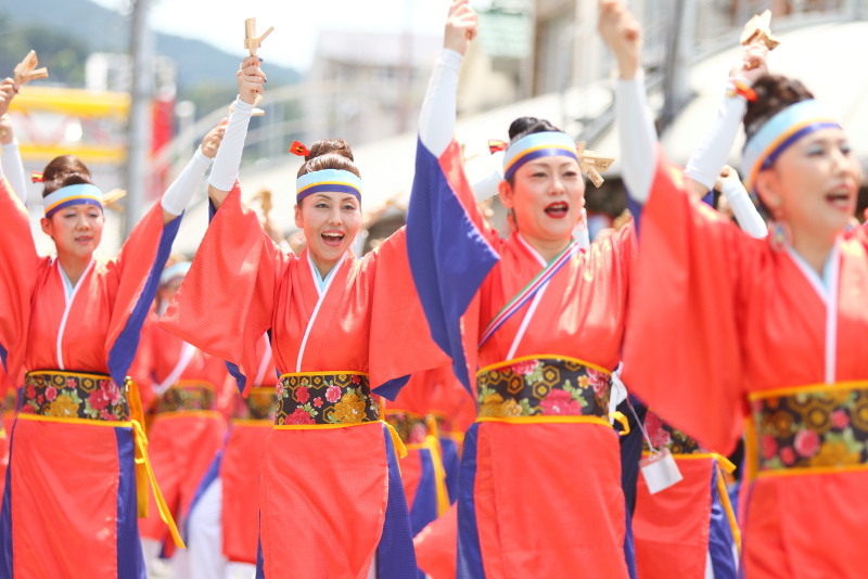 第66回よさこい祭り 本番2日目 升形地域競演場 総合クラブとさ「青龍」 その1_a0077663_15441626.jpg