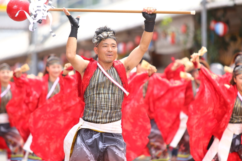 第66回よさこい祭り 本番2日目 升形地域競演場 セントラルグループよさこい踊り子隊 その1_a0077663_15593635.jpg