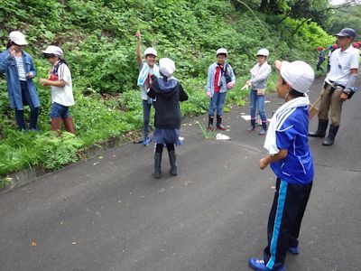 「ゴルファー桜の森」森林教室　仙台市立泉松陵小学校_c0355655_14120439.jpg