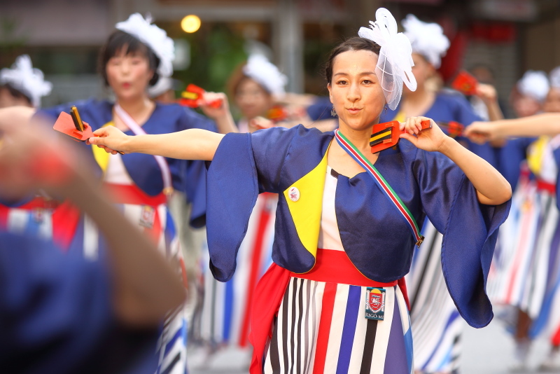 第66回よさこい祭り 本番2日目 愛宕競演場 り組(高知県理容生活衛生同業組合)_a0077663_17142210.jpg