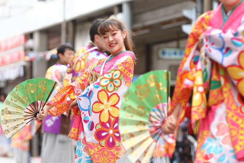 第66回よさこい祭り 本番2日目 愛宕競演場 奈良市役所チーム八重櫻 その2_a0077663_18240582.jpg