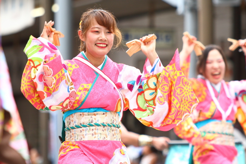 第66回よさこい祭り 本番2日目 愛宕競演場 奈良市役所チーム八重櫻 その2_a0077663_18240608.jpg