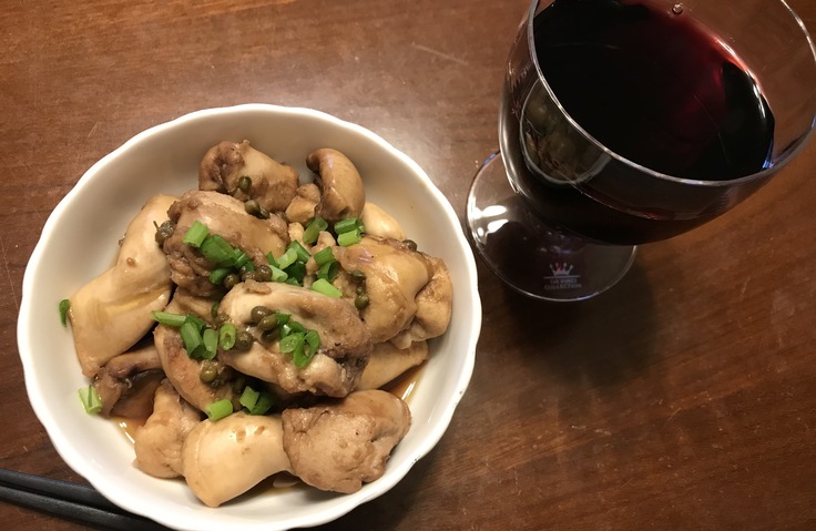 鮭の白子煮で一杯やってます♪_c0212604_852957.jpg