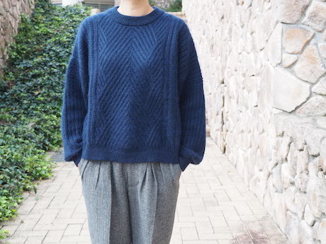 YASHIKI Yukitsuri Knit(NAVY)