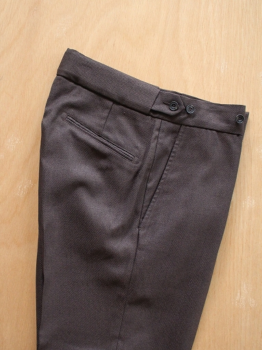 NEEDLES Side Tab Trouser - Elastic Poly Tweed / Brown _b0139281_17412880.jpg