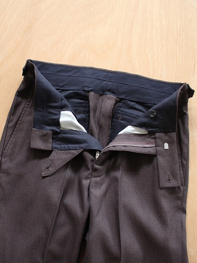 NEEDLES Side Tab Trouser - Elastic Poly Tweed / Brown _b0139281_17423575.jpg