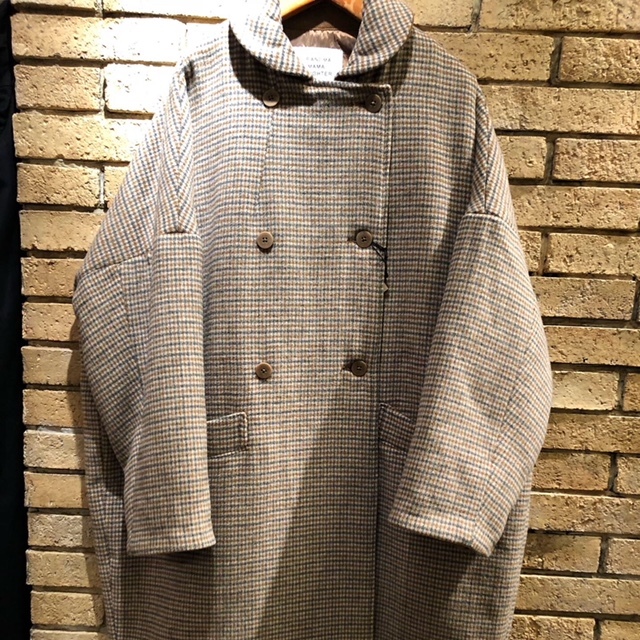 GRANDMA MAMA DAUGHTER check roundcollar widecoat_a0222424_21225136.jpg