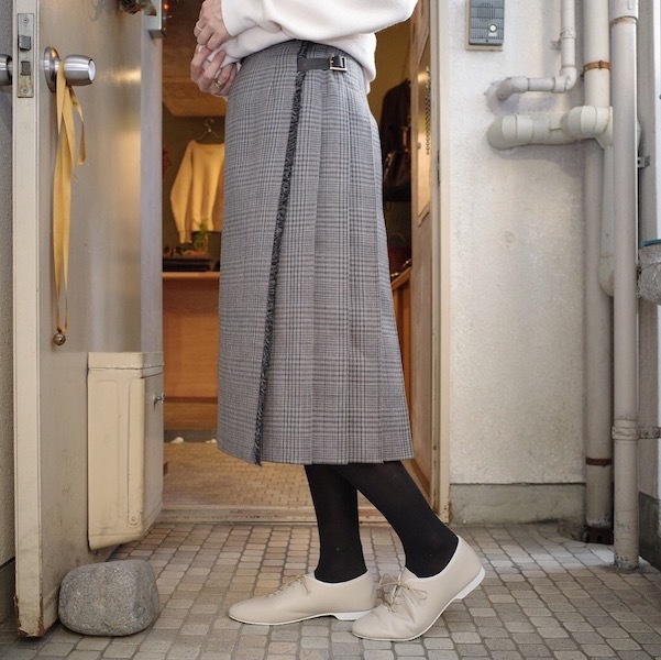 ウールチェックラップスカート_d0364239_19222296.jpg