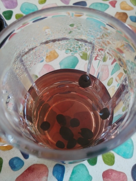 梅ヶ枝餅と黒豆茶_c0162773_12443593.jpg