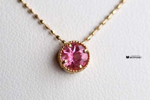 再入荷 極上ピンクトルマリン18k ペンダント_c0140599_18353740.jpg
