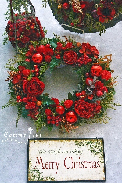 Wreath、リース、りーすっ!!!_a0192475_10191200.jpg