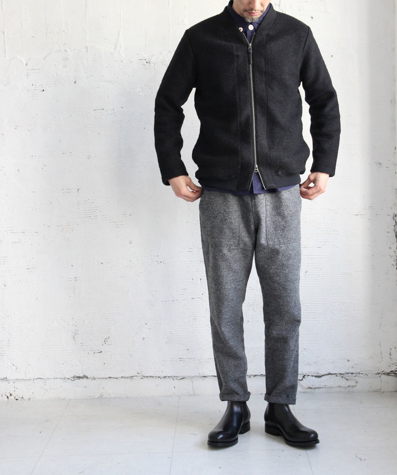 Classic Wool V Zip Cardigan_c0379477_16060392.jpeg