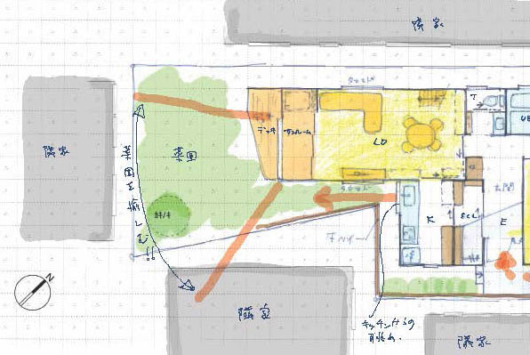 変形敷地のプランニング 金沢町の家2_b0349892_17265372.jpg