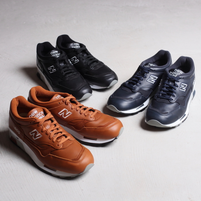 new　balance　m1500 ブラック　黒　レザーブラック　leather