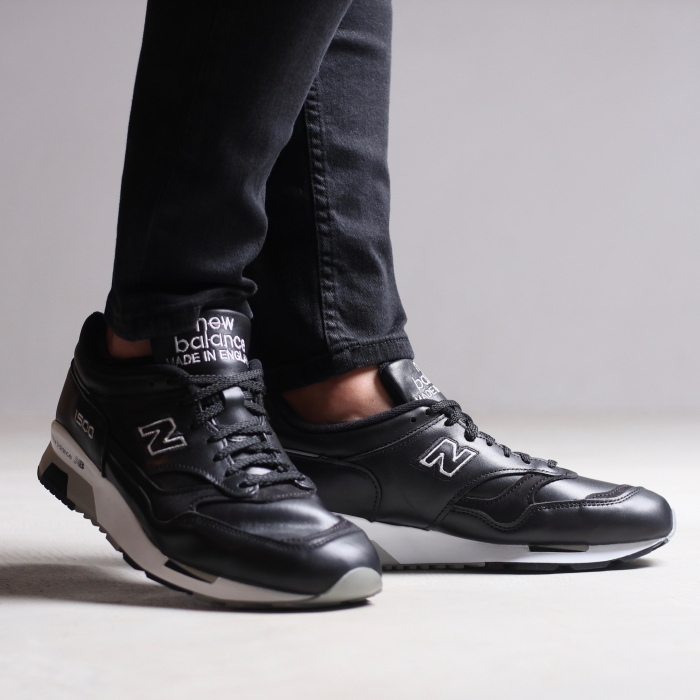 new　balance　m1500 ブラック　黒　レザーブラック　leather