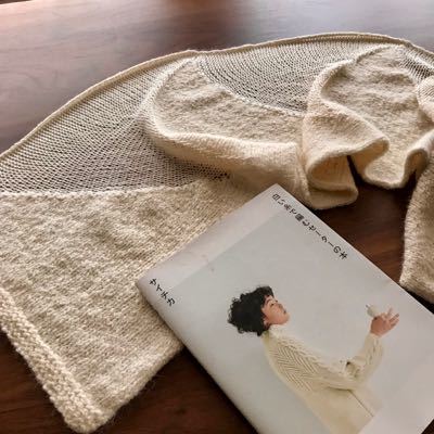 寄せては返す波のストール 完成 暮らしにスパイス 寄せては返す波のストール 完成 暮らしにスパイス