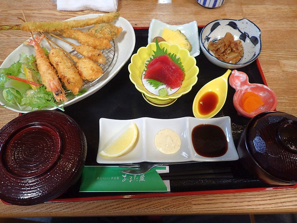 浜松市富屋町 あまた屋 で串フライ定食 ぶん屋の抽斗 浜松市富屋町 あまた屋 で串フライ定食 ぶん屋の抽斗