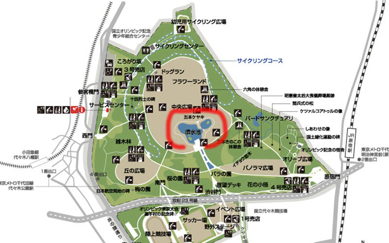 11月8日金曜日スケッチ会は代々木公園 赤坂孝史の水彩画