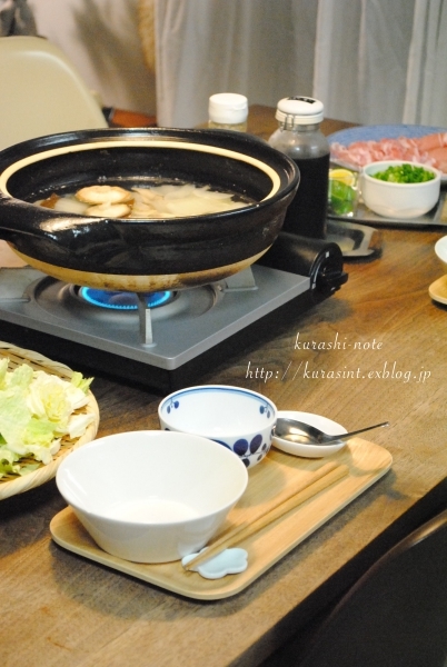今シーズン初の鍋料理 * イワタニのカセットコンロのその後_b0351624_23171149.jpg