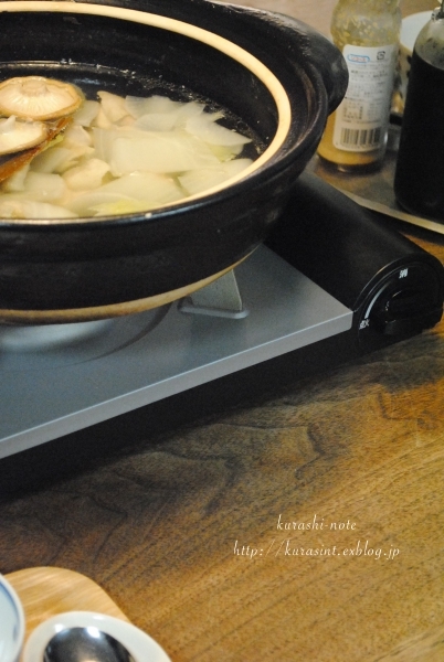 今シーズン初の鍋料理 * イワタニのカセットコンロのその後_b0351624_23171543.jpg