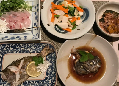 日本から魚のお取り寄せ ２ ウメイロを料理 やせっぽちソプラノのキッチン２