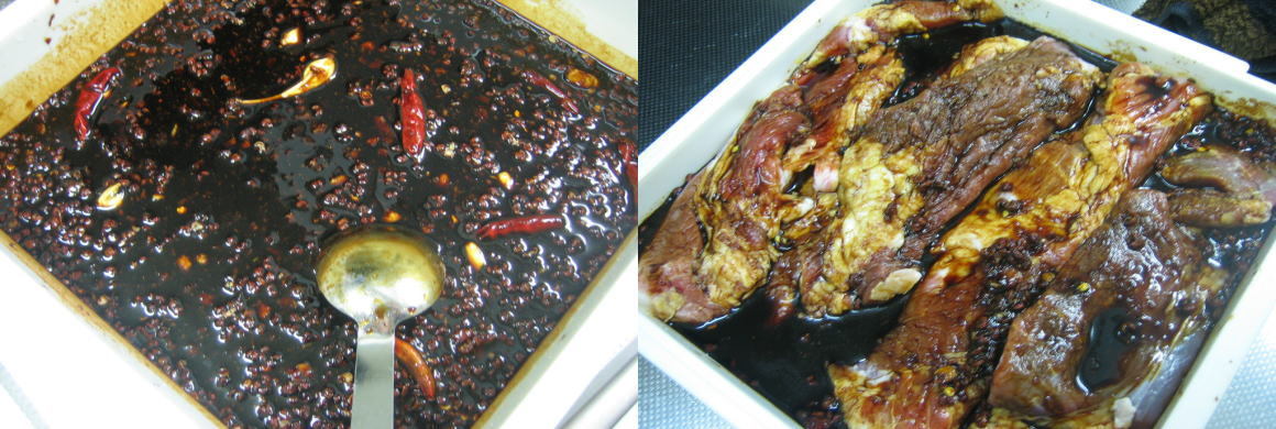 夫作の干し肉で中国風餅炒め_f0153497_14352380.jpg