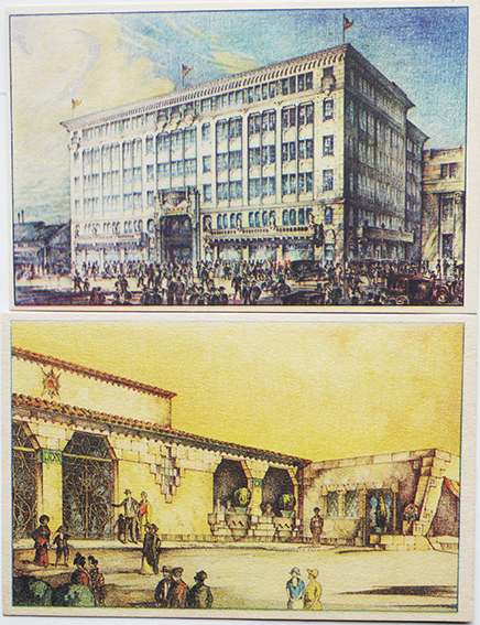 戦前1930年銅製京都大丸新店舗記念プレート