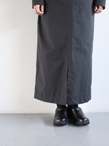 THE HINOKI　Cotton Nep Parachute Cloth layered Sleeve PO Dress / Black_b0139281_14154236.jpg