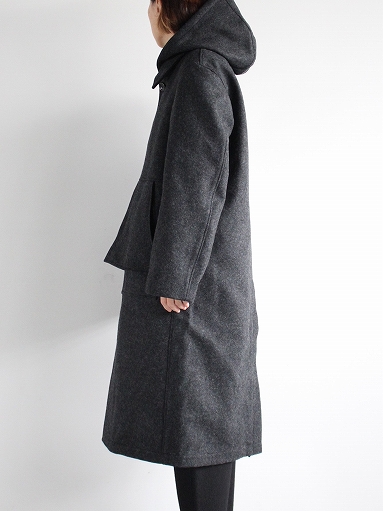 THE HINOKI　Wool Melton Hooded Coat / Dark Gray_b0139281_163709.jpg