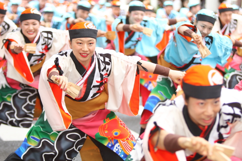 第66回よさこい祭り 本番2日目 菜園場競演場 國士舞双 その2_a0077663_09154376.jpg