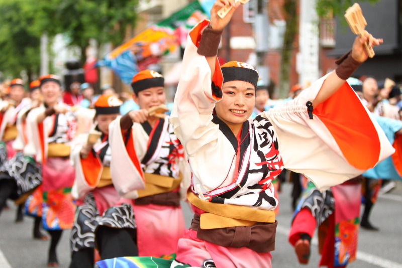 第66回よさこい祭り 本番2日目 菜園場競演場 國士舞双 その2_a0077663_09154841.jpg