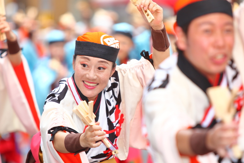第66回よさこい祭り 本番2日目 菜園場競演場 國士舞双 その2_a0077663_09154885.jpg