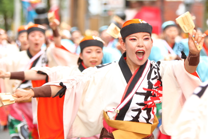 第66回よさこい祭り 本番2日目 菜園場競演場 國士舞双 その2_a0077663_09154909.jpg