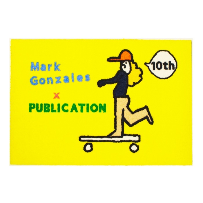 ~MARK GONZALES×PUBLICATION 10th.ANNIVERSARY LOGO MAT ~_a0141274_16011527.jpg