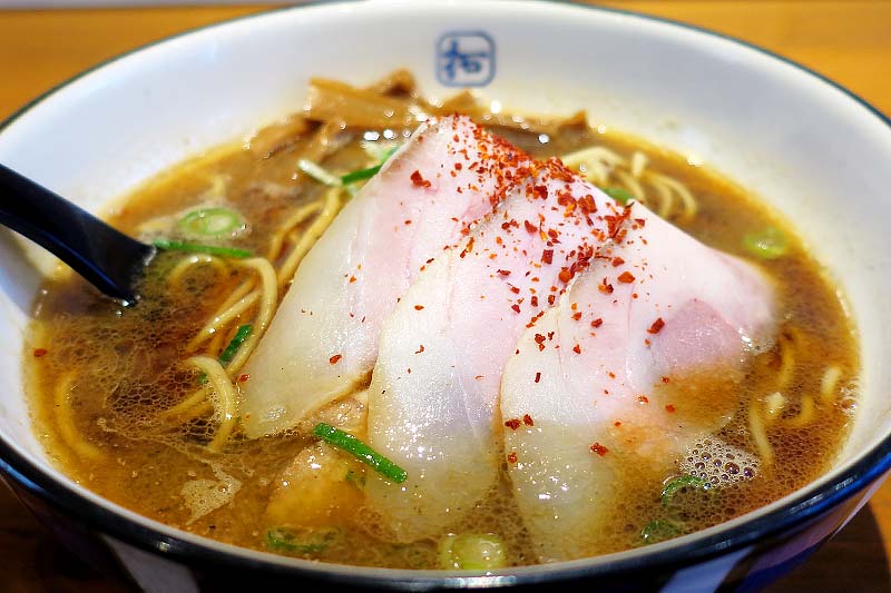 麺や 拓 松江店@松江・学園 ★★ (海老薫ブラック(仮)・試食)_f0080612_1923575.jpg