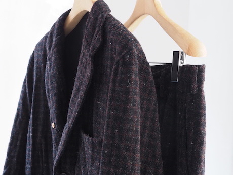 un/unbient -Classic wool tweed Jacket- : Chalt