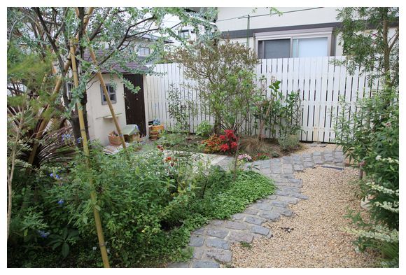 Un jardin construit il y a quatre ans. Du jardin de la maison de D vivant à Nishi Ward_b0207995_22133557.jpg