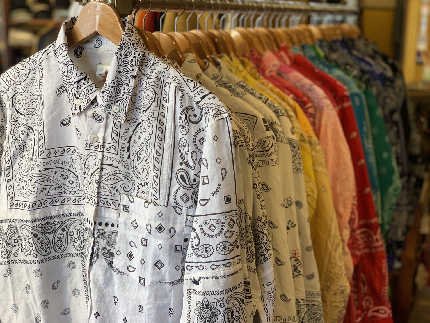 即完売☆美品☆】Nasngwam バンダナ SKELTER SHIRTS L-